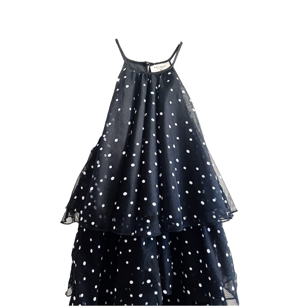 Kate Spade Polka Dot Tiered Sleeveless Mini Dress